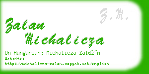 zalan michalicza business card